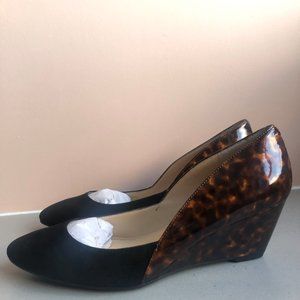 Suede & Tortoise Wedges - new